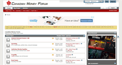 Desktop Screenshot of canadianmoneyforum.com