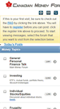 Mobile Screenshot of canadianmoneyforum.com