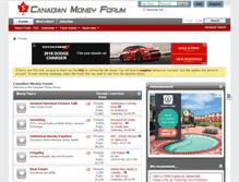 Tablet Screenshot of canadianmoneyforum.com